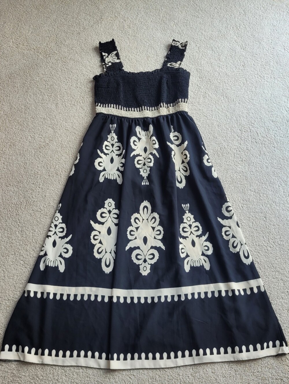 PRETTY GARDEN Women's Square Neck Sleeveless Maxi Dress - Picture 8 of 11